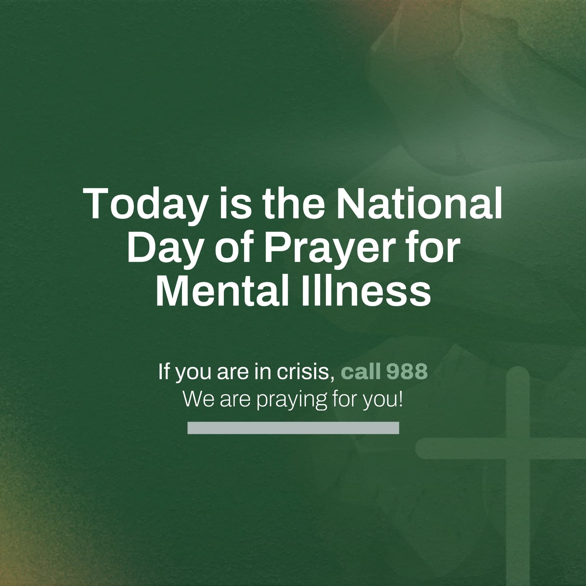 Prayer and mental health support shared by KingGen Ministries